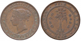 ESTERE - CEYLON - Vittoria (1837-1901) - 5 Centesimi 1870 Kr. 93 CU
qBB/BB