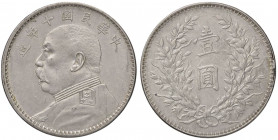ESTERE - CINA - Repubblica Popolare Cinese (1912) - Dollaro 1920 Kr. 329.6 AG
BB-SPL
