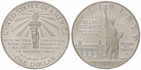 ESTERE - U.S.A. - Dollaro 1986 - Ellis Island Kr. 214 AG Colpetto al ciglio
qFDC

Colpetto al ciglio