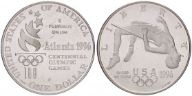 ESTERE - U.S.A. - Dollaro 1996 P - Olimpiadi, salto in alto AG
FS