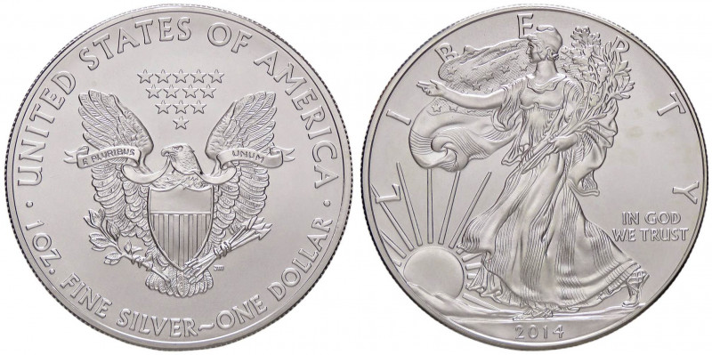 ESTERE - U.S.A. - Dollaro 2014 - American Eagle Kr. 273 AG
FDC