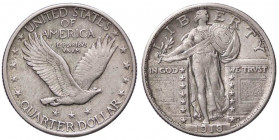 ESTERE - U.S.A. - Quarto di dollaro 1918 - Standing Liberty Kr. 145 AG
BB-SPL