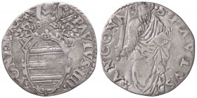 ZECCHE ITALIANE - ANCONA - Paolo IV (1555-1559) - Giulio CNI 40; Munt. 44 (AG g. 2,85)
qBB