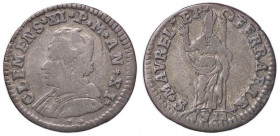 ZECCHE ITALIANE - FERRARA - Clemente XI (1700-1721) - Muraiola da 4 baiocchi 1711 A. XI CNI 64; Munt. 241b R MI
meglio di MB