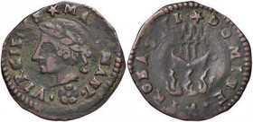 ZECCHE ITALIANE - MANTOVA - Francesco II (1484-1519) - Quattrino CNI 35/53; MIR 438 (CU g. 0,96)
BB