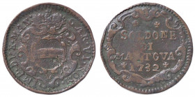 ZECCHE ITALIANE - MANTOVA - Carlo VI d'Asburgo (1707-1740) - Soldone 1732 CNI 13/15; MIR 755/1 CU Colpetto sullo scudo
MB-BB

Colpetto sullo scudo