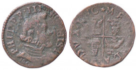 ZECCHE ITALIANE - MILANO - Filippo III (1598-1621) - Quattrino 1603 Crippa 24d; MIR 356/5 (CU g. 2,4)
meglio di MB