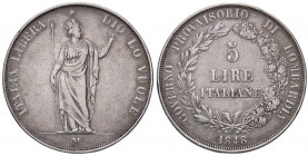 ZECCHE ITALIANE - MILANO - Governo Provvisorio (1848) - 5 Lire 1848 Pag. 213; Mont. 425 AG
qBB