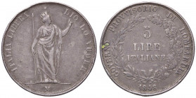 ZECCHE ITALIANE - MILANO - Governo Provvisorio (1848) - 5 Lire 1848 Pag. 213; Mont. 425 AG Appiccagnolo rimosso
meglio di MB

Appiccagnolo rimosso