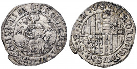 ZECCHE ITALIANE - NAPOLI - Ferdinando I d’Aragona (1458-1494) - Carlino P.R. 21/d; MIR 72/4 (AG g. 3,61)
bel BB