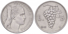 REPUBBLICA ITALIANA - Repubblica Italiana (monetazione in lire) (1946-2001) - 5 Lire 1946 Mont. 3 RR IT Colpetto
qSPL

Colpetto