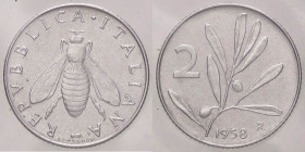 REPUBBLICA ITALIANA - Repubblica Italiana (monetazione in lire) (1946-2001) - 2 Lire 1958 Mont. 7 RR IT Sigillata Gianfranco Erpini
qFDC

Sigillata...