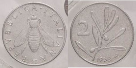 REPUBBLICA ITALIANA - Repubblica Italiana (monetazione in lire) (1946-2001) - 2 Lire 1958 Mont. 7 RR IT Sigillata C. Bobba senza conservazione
BB-SPL...