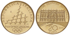 REPUBBLICA ITALIANA - Repubblica Italiana (monetazione in euro) (2002) - 20 Euro 2005 - Torino 2006 AU 2° emissione In confezione
FS

2° emissione ...
