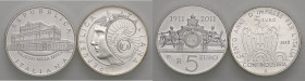 REPUBBLICA ITALIANA - Repubblica Italiana (monetazione in euro) (2002) - 5 Euro 2010 e 2011 AG Lotto di 2 monete senza confezione
FDC

Lotto di 2 m...