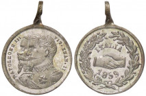 MEDAGLIE - SAVOIA - Vittorio Emanuele II (1849-1861) - Medaglia 1859 - Alleanza Franco-Sarda MA Ø 17
FDC