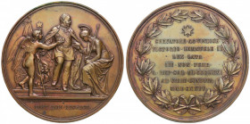 MEDAGLIE - SAVOIA - Vittorio Emanuele II Re d'Italia (1861-1878) - Medaglia 1871 - Roma Capitale Bini 51 AE Opus: C. Moscetti Ø 75
qSPL