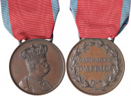 MEDAGLIE - SAVOIA - Umberto I (1878-1900) - Medaglia Campagne d'Africa Bini 72 AE Ø 32
SPL-FDC