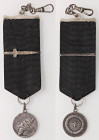MEDAGLIE - SAVOIA - Vittorio Emanuele III (1900-1943) - Distintivo 1912 - VI divisione speciale "Rodi-Psithos" RR AG Ø 26 Pendente con daga - Colpetto...