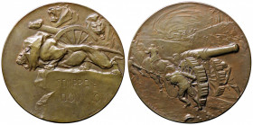 MEDAGLIE - SAVOIA - Vittorio Emanuele III (1900-1943) - Medaglia Libia, l'apoteosi dell'artiglieria R AE Opus: Nelli Ø 60N. 15
SPL

N. 15 -