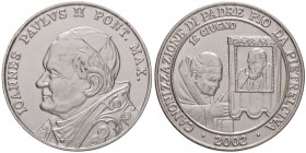 MEDAGLIE - PAPALI - Giovanni Paolo II (1978-2005) - Medaglia 2002 - Canonizzazione di Padre Pio MA Ø 50
FDC