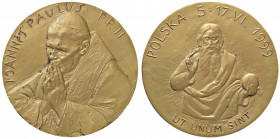 MEDAGLIE - PAPALI - Giovanni Paolo II (1978-2005) - Medaglia 1999 - Visita in Polonia AE Ø 50
qFDC