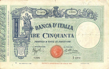 CARTAMONETA - BANCA d'ITALIA - Vittorio Emanuele III (1900-1943) - 50 Lire - Fascetto con matrice 18/01/1933 Alfa 184; Lireuro 5/20 Azzolini/Cima
qBB...