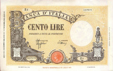 CARTAMONETA - BANCA d'ITALIA - Vittorio Emanuele III (1900-1943) - 100 Lire - Barbetti 09/12/1942 - Fascio Alfa 370; Lireuro 21A Azzolini/Urbini
SPL...