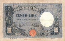 CARTAMONETA - BANCA d'ITALIA - Vittorio Emanuele III (1900-1943) - 100 Lire - Barbetti 17/10/1934 - Fascio tipo Azzurrino Alfa 366; Lireuro 18L R Azzo...