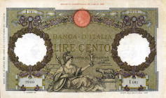 CARTAMONETA - BANCA d'ITALIA - Vittorio Emanuele III (1900-1943) - 100 Lire - Capranesi 30/04/1936 Alfa 389; Lireuro 19/9 Azzolini/Cima Pressato
BB+...