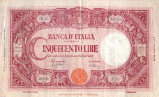 CARTAMONETA - BANCA d'ITALIA - Luogotenenza (1944-1946) - 500 Lire - Barbetti (testina) 17/08/1944 Alfa 467; Lireuro 34B Azzolini/Urbini
qBB

Azzol...