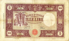 CARTAMONETA - BANCA d'ITALIA - Repubblica Italiana (monetazione in lire) (1946-2001) - 1.000 Lire - Barbetti (medusa) 14/04/1948 Alfa 648; Lireuro 52B...