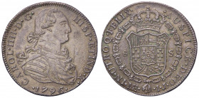 FALSI (da studio, moderni, ecc.) - Falsi (da studio, moderni, ecc.) - Carlo IV (1788-1808) - 8 Escudos 1796 (MB g. 11,7)
BB-SPL