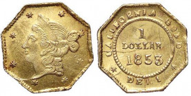 FALSI (da studio, moderni, ecc.) - Falsi (da studio, moderni, ecc.) - Dollaro 1853 - California (AU g. 1,09)
SPL