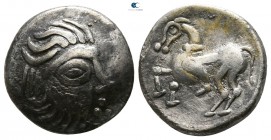 Eastern Europe. Mint in the region of Velem, Hungary. Imitations of Philip II of Macedon circa 200-0 BC. Drachm AR. "Kapostaler Kleingeld" type.