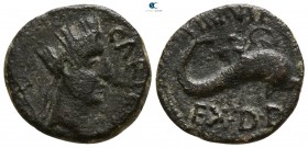 Iberia. Carteia circa 44 BC. Bronze Æ