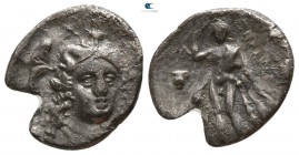 Lucania. Herakleia circa 281-278 BC. Diobol AR