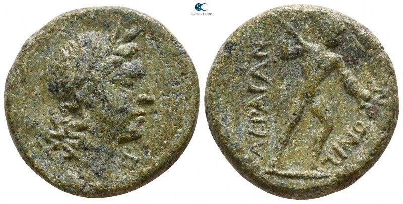 Sicily. Akragas circa 240-212 BC.
Bronze Æ

21mm., 10,05g.

Laureate head o...