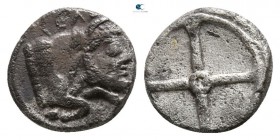 Sicily. Gela circa 480-470 BC. Obol AR