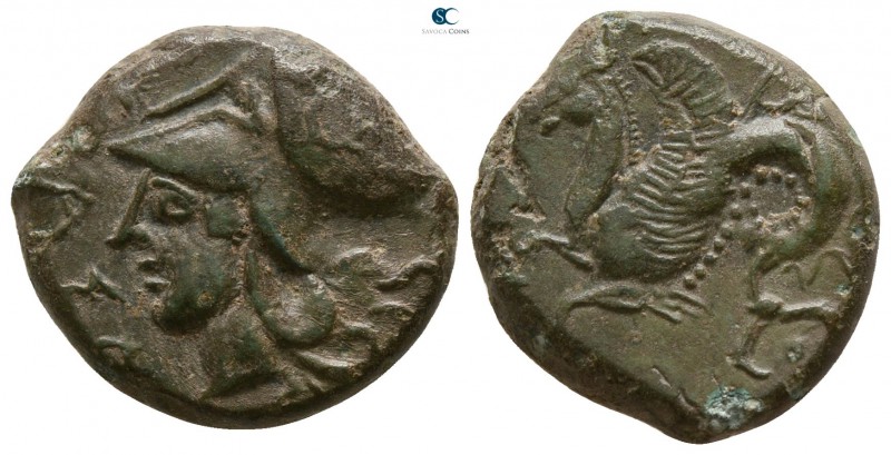 Sicily. Syracuse. Dionysios I. 405-367 BC.
Litra Æ

17mm., 4,69g.

ΣΥΡΑ, he...