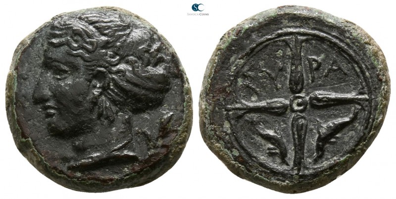Sicily. Syracuse. Dionysios I. 405-367 BC.
Hemilitron Æ

15mm., 3,92g.

Hea...