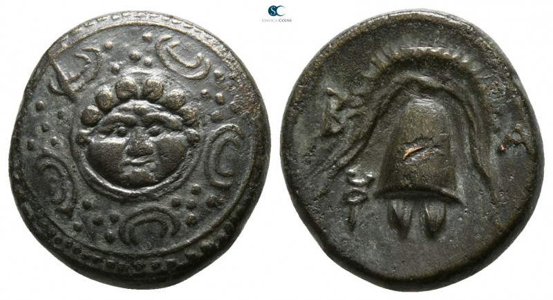 Kings of Macedon. Salamis. Philip III Arrhidaeus 323-317 BC.
1/2 Unit AE

17m...