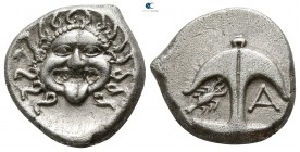 Thrace. Apollonia Pontica circa 400-350 BC. Drachm AR