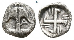 Thrace. Apollonia Pontica circa 350 BC. Hemiobol AR