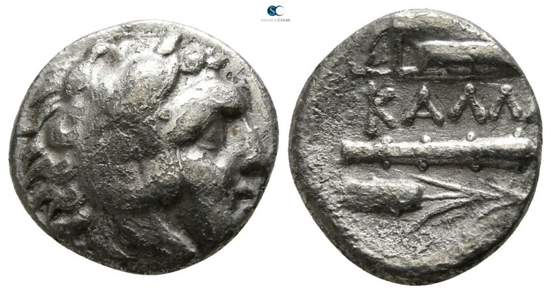 Moesia. Kallatis 300-200 BC.
Tetrobol AR

13mm., 1,92g.

Head of Herakles r...