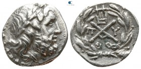 Achaia. Megalopolis. Achaian League  175-168 BC. Hemidrachm AR