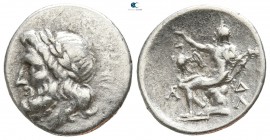 Arkadia. Megalopolis 182-168 BC. Triobol AR, type of the Arcadian League