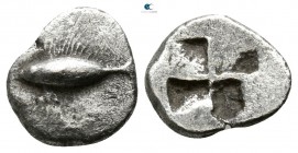 Mysia. Kyzikos circa 550-480 BC. Hemiobol AR