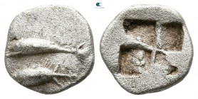 Mysia. Kyzikos circa 520-480 BC. Obol AR