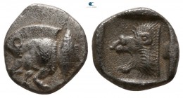 Mysia. Kyzikos circa 480 BC. Diobol AR